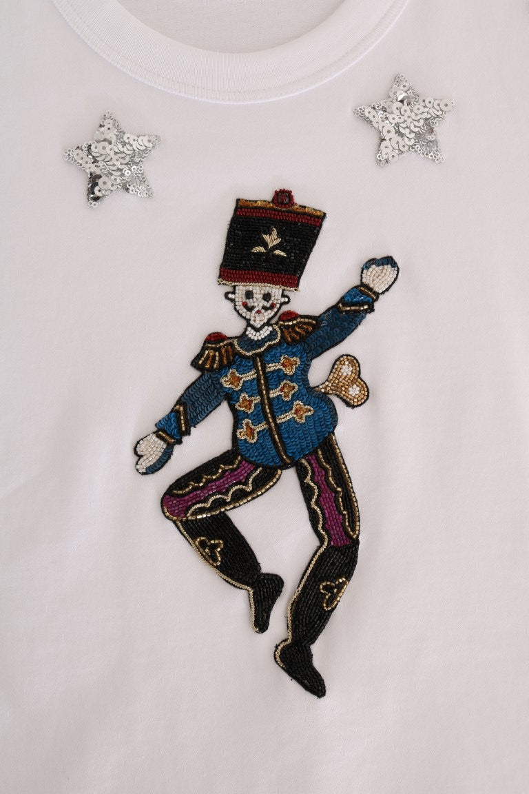 Dolce &amp; Gabbana Weißes Märchen-T-Shirt aus Baumwolle