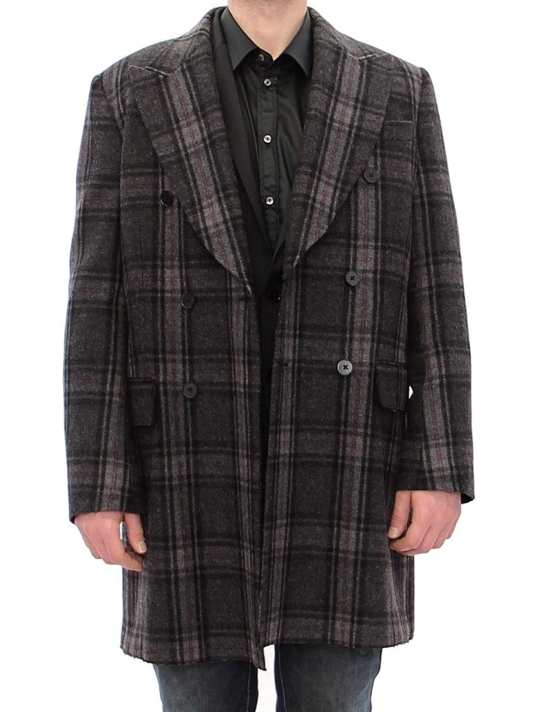 Dolce &amp; Gabbana Veste manteau croisée grise