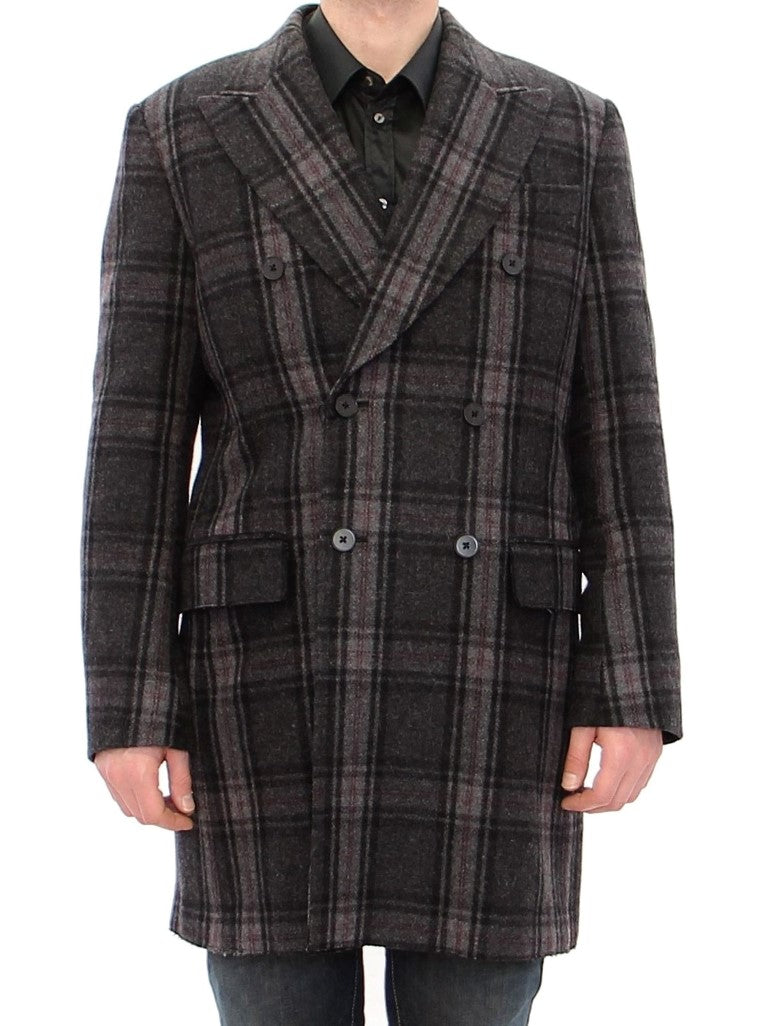 Dolce &amp; Gabbana Veste manteau croisée grise