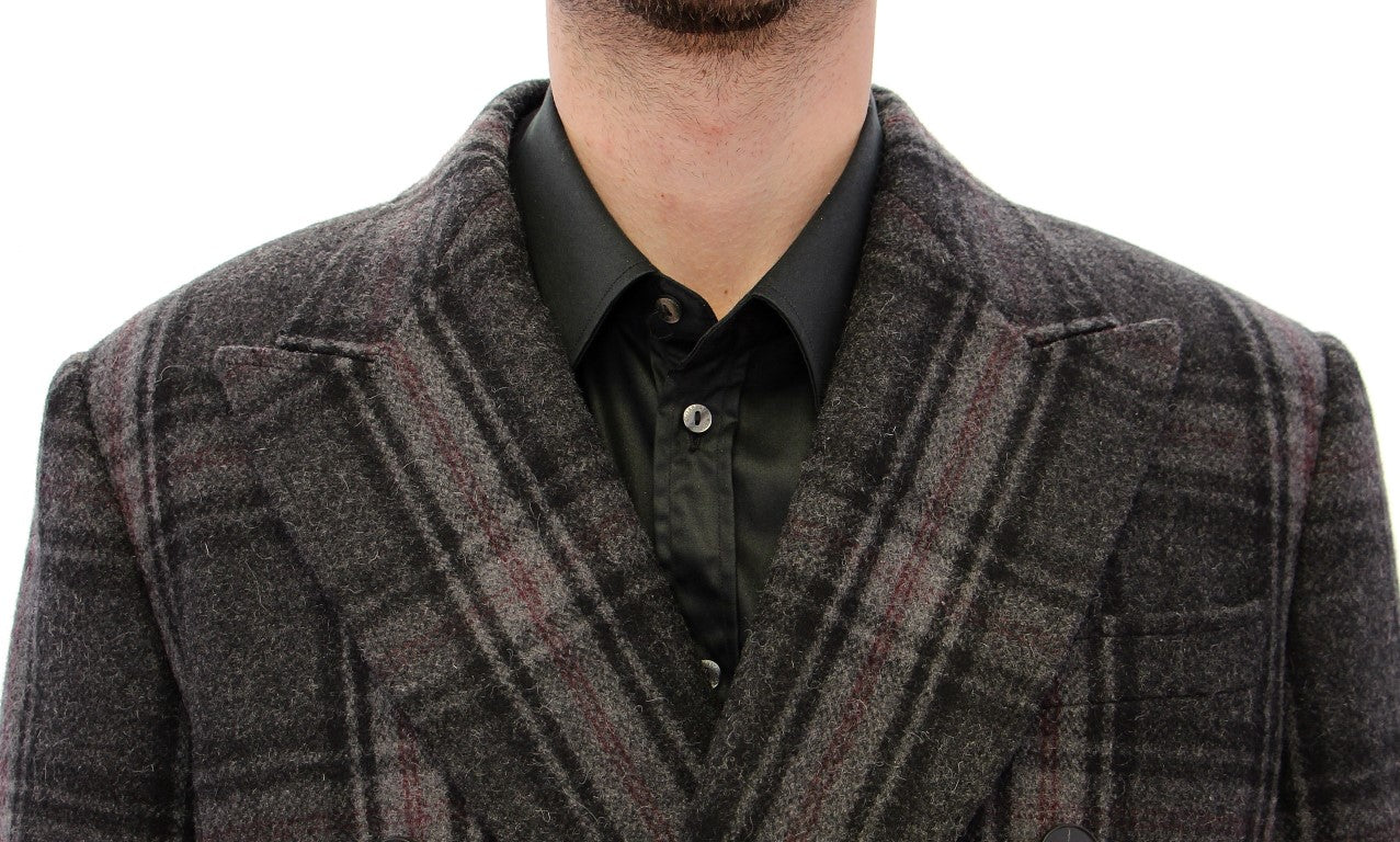 Dolce &amp; Gabbana Veste manteau croisée grise