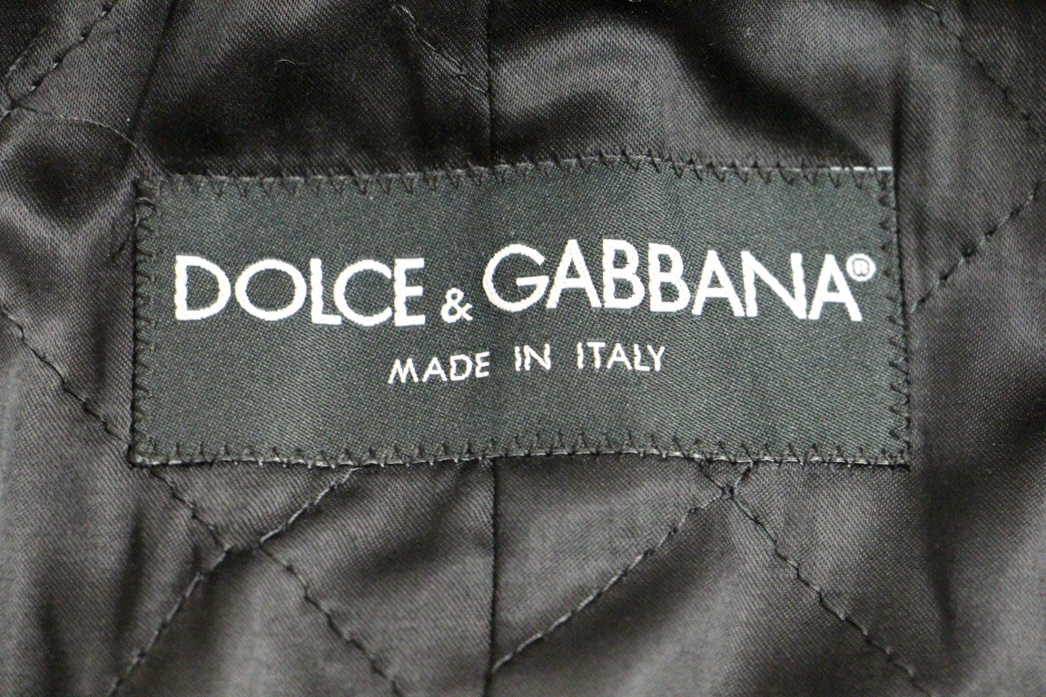 Dolce &amp; Gabbana Veste manteau croisée grise