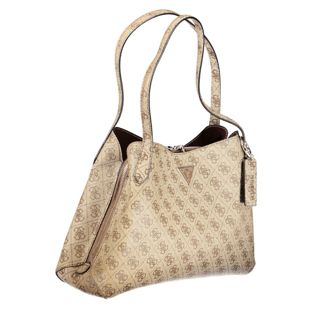 Guess Jeans Beige Polyethylene Handbag