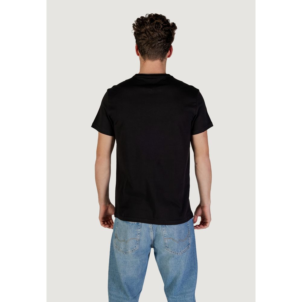 Tommy Hilfiger Jeans Black Cotton Rigenerato T-Shirt