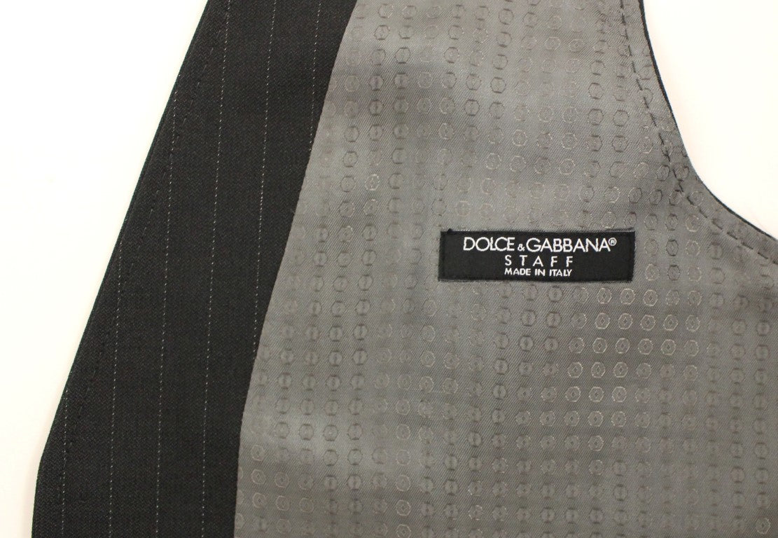 Dolce &amp; Gabbana Gilet habillé à rayures grises