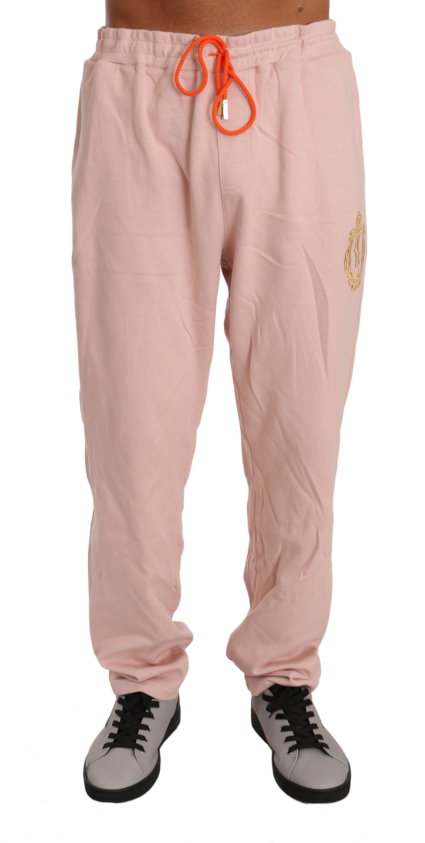 Milliardaire Couture Italienne Pantalon Pull En Coton Rose Survêtement