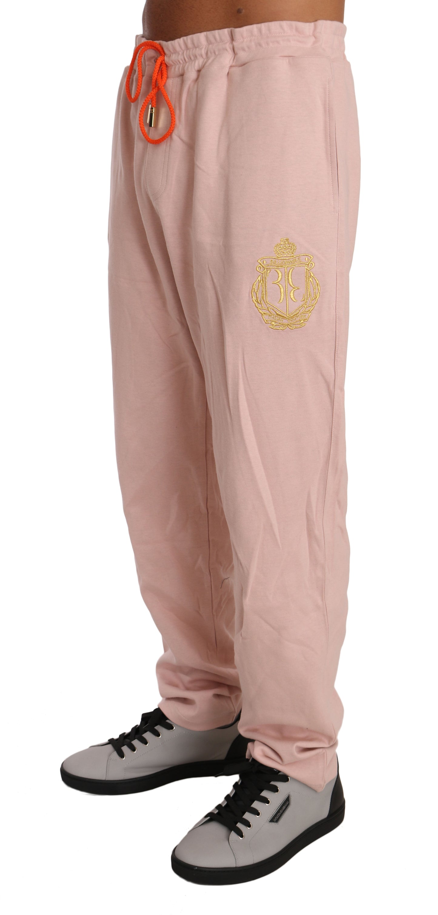 Milliardaire Couture Italienne Pantalon Pull En Coton Rose Survêtement