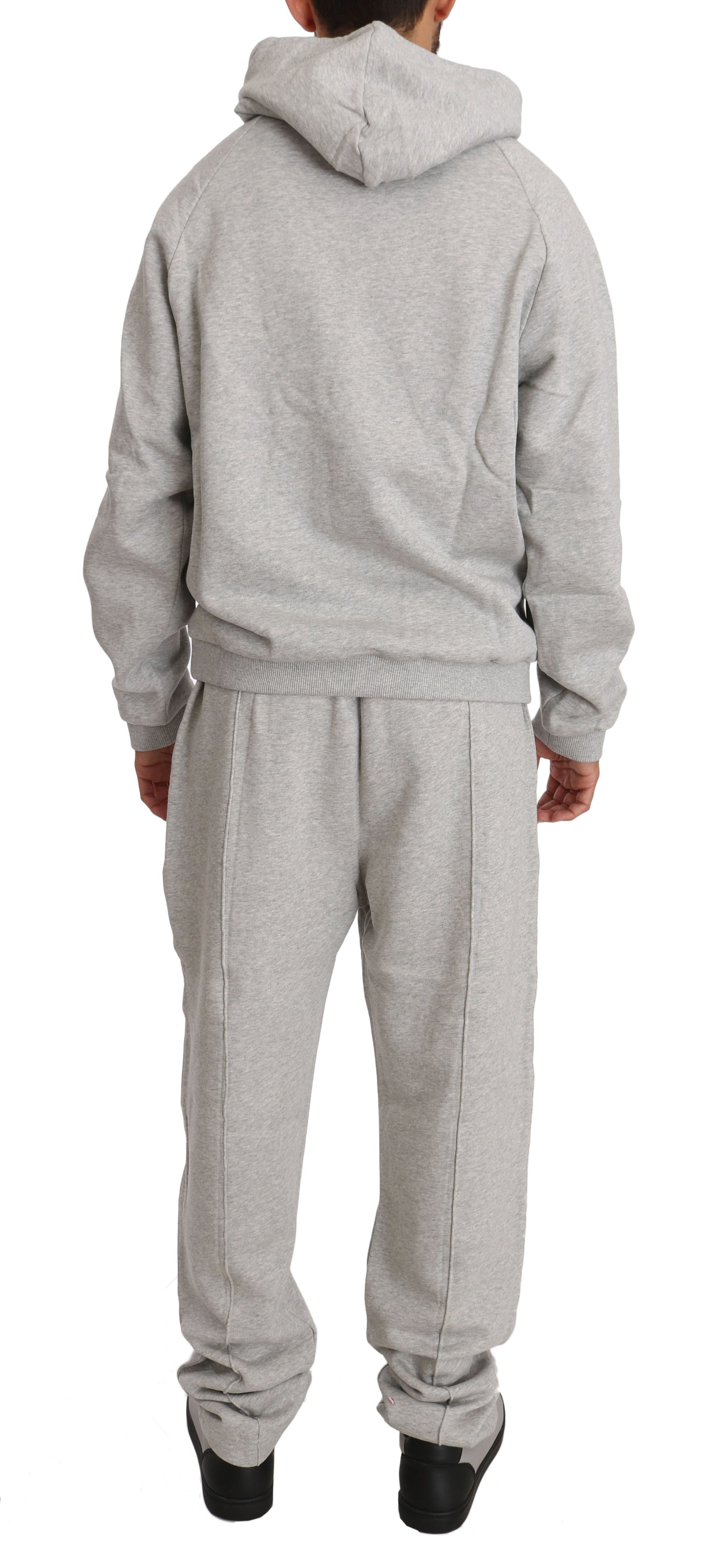 Billionaire Italian Couture Ensemble pull et pantalon en coton gris