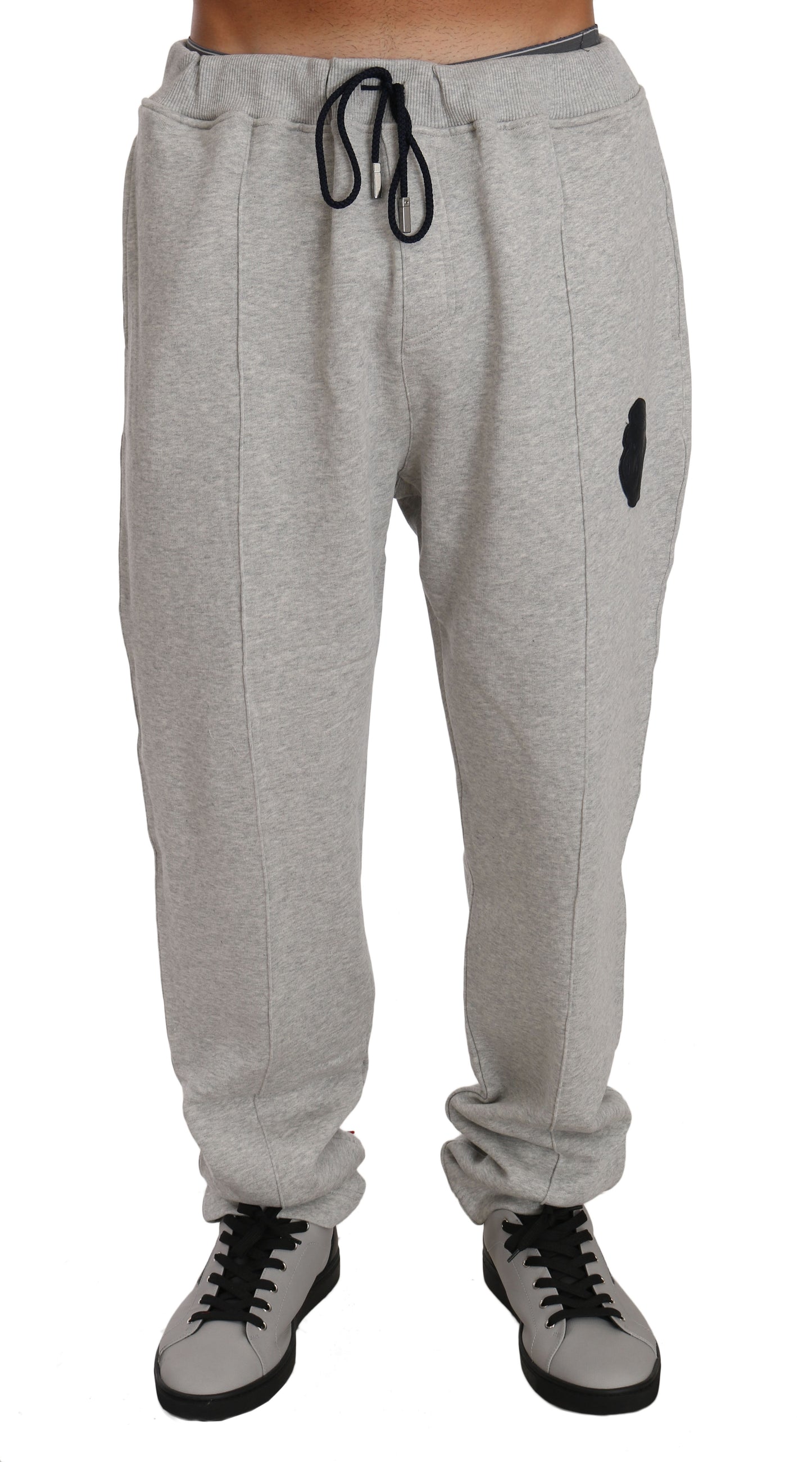 Billionaire Italian Couture Ensemble pull et pantalon en coton gris