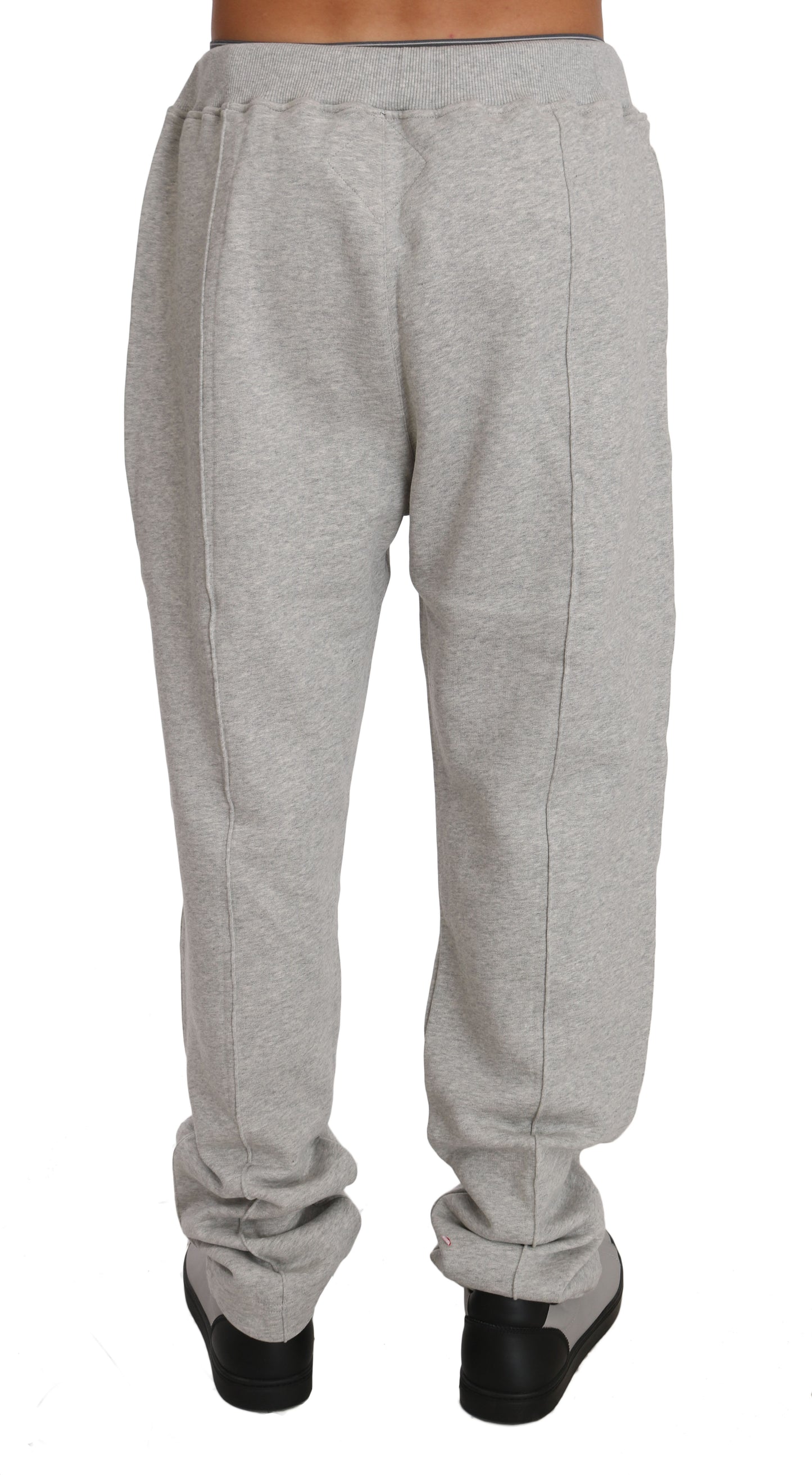 Billionaire Italian Couture Ensemble pull et pantalon en coton gris