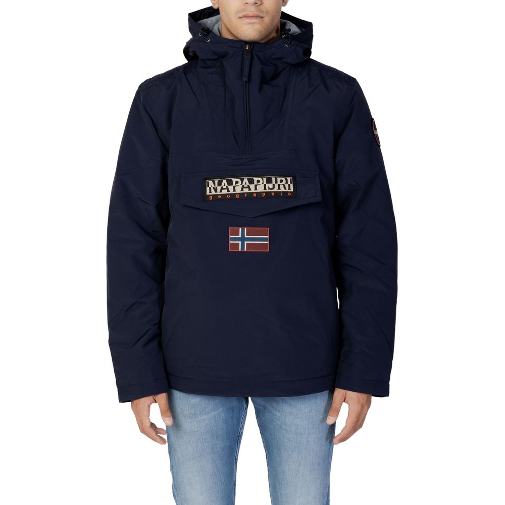 Napapijri Blue Nylon Jacket