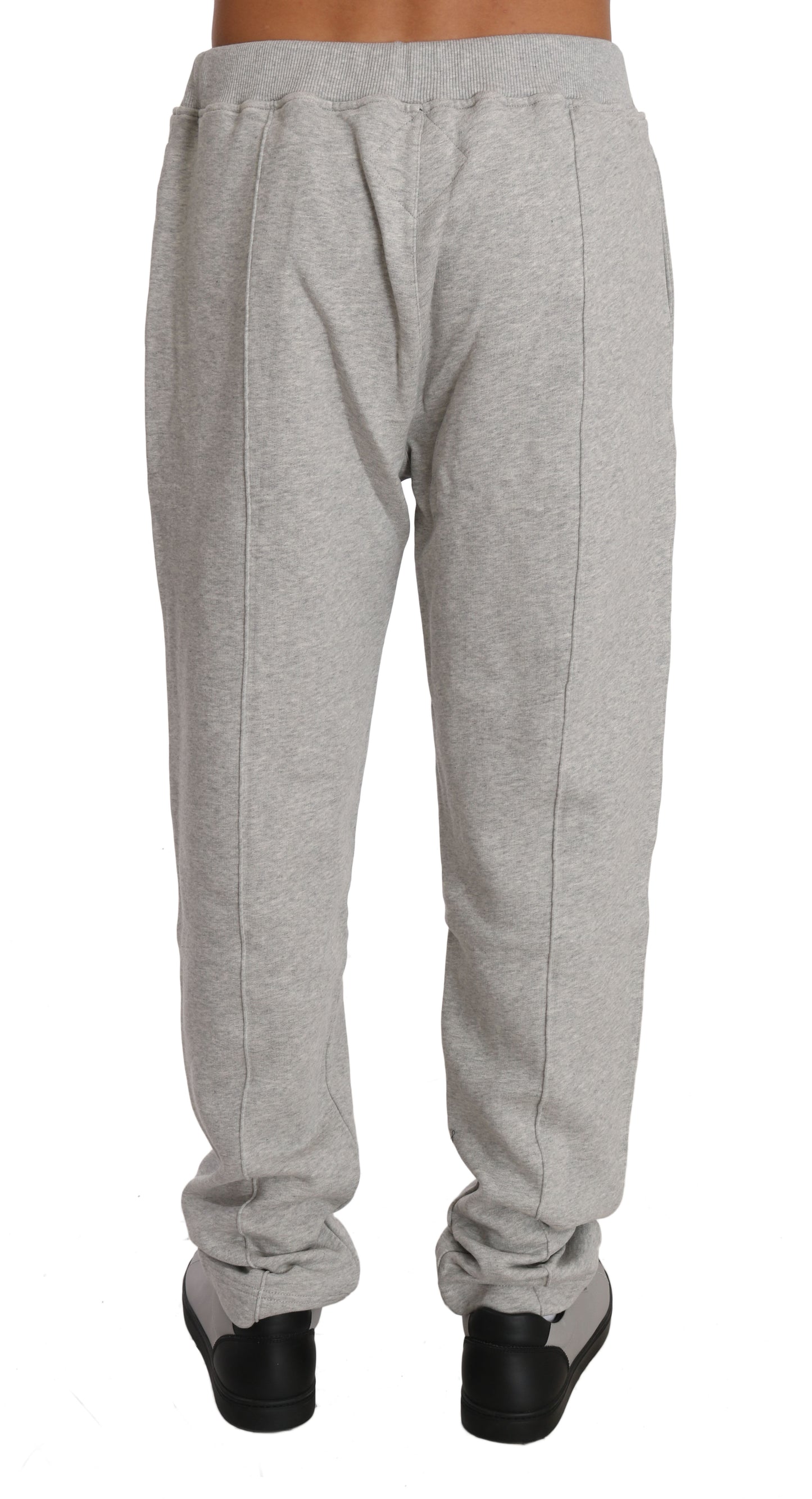 Billionaire Italian Couture Pull-pantalon en coton gris Survêtement