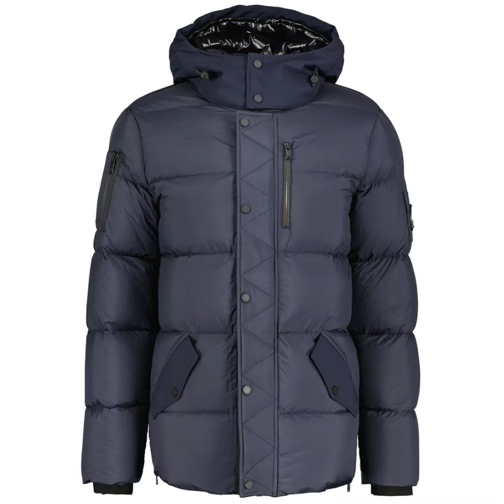 Moose Knuckles Blue Nylon Jacket