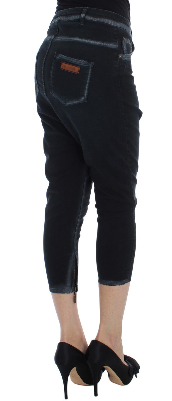 Jean Baggy Relax Cavalli en coton stretch bleu