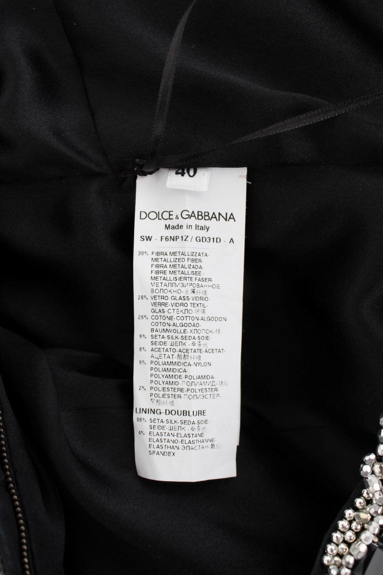 Robe faite à la main en argent cristal Dolce &amp; Gabbana