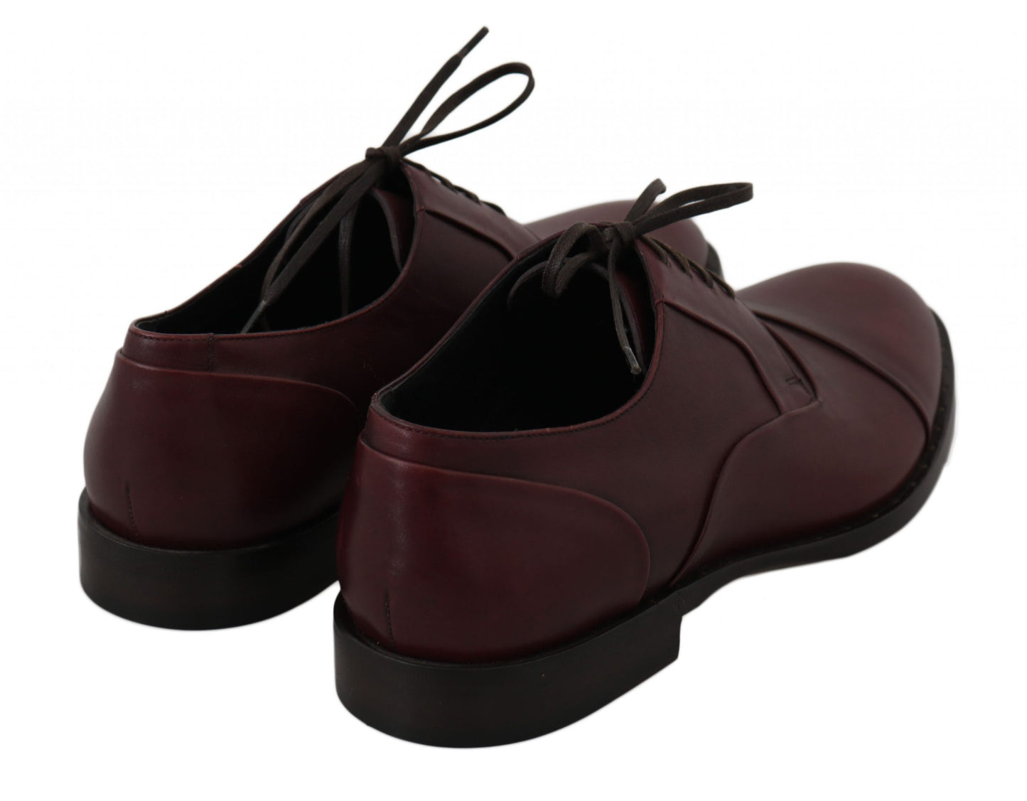 Dolce &amp; Gabbana Chaussures Derby en cuir rouge bordeaux