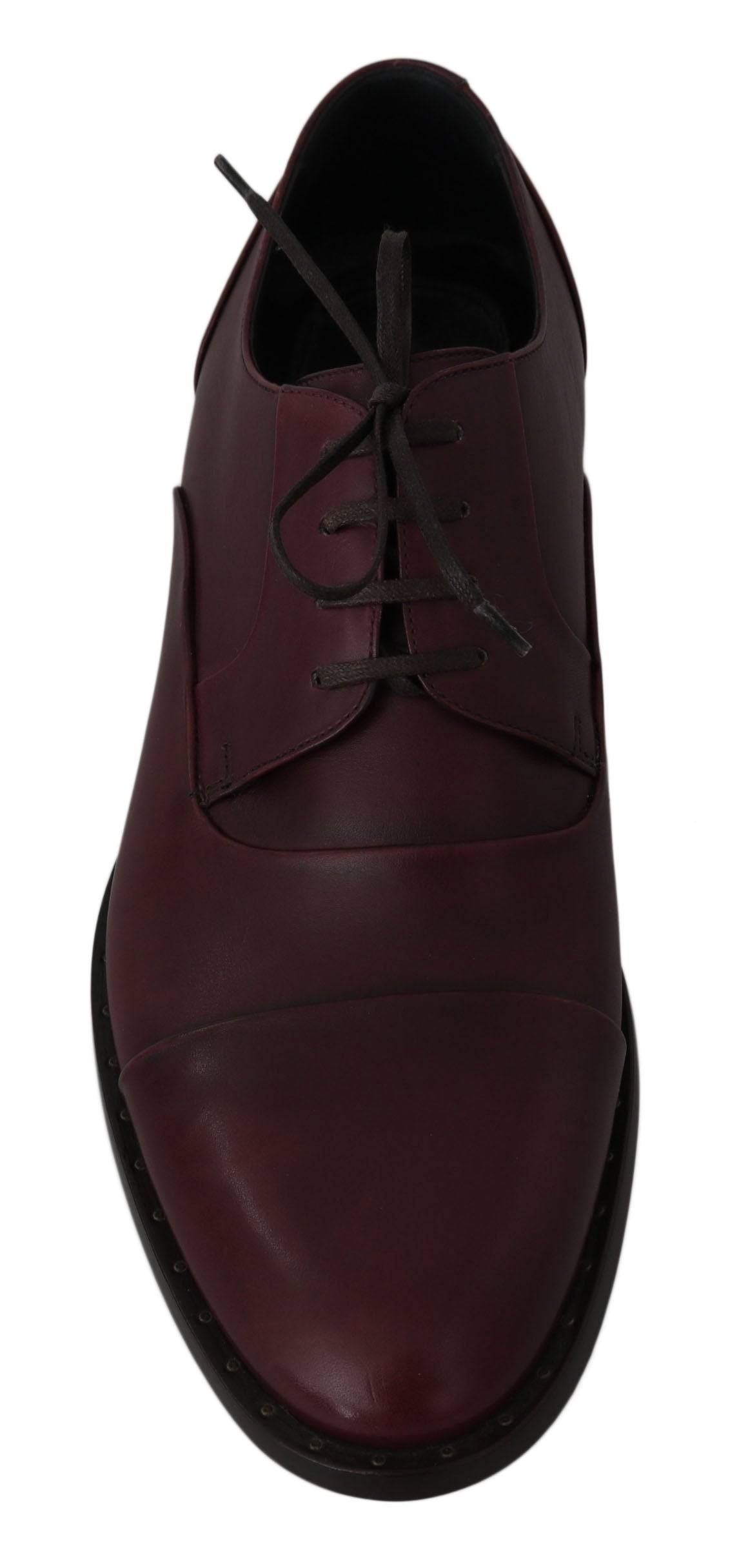 Dolce &amp; Gabbana Chaussures Derby en cuir rouge bordeaux