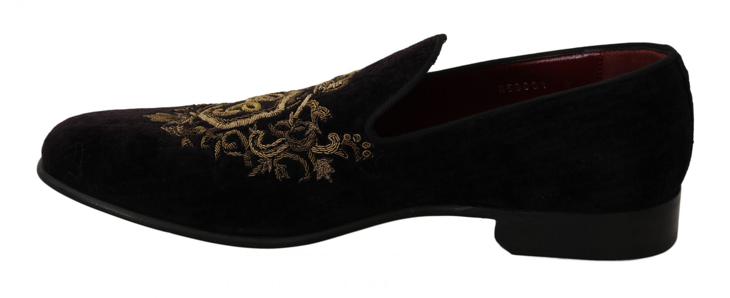 Dolce &amp; Gabbana Chaussures à talons aiguilles en cuir suédé marron