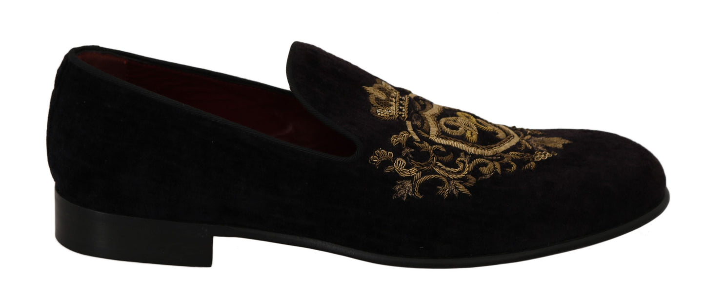 Dolce &amp; Gabbana Chaussures à talons aiguilles en cuir suédé marron