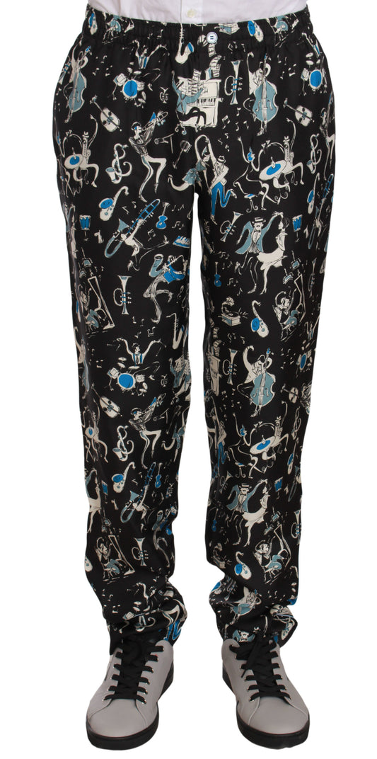 Dolce &amp; Gabbana Pantalon de nuit noir pour instruments de musique