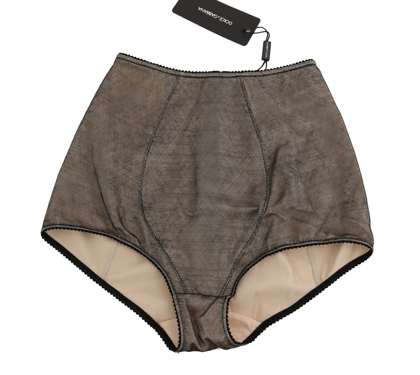 Dolce &amp; Gabbana Bottoms Sous-vêtements Beige Avec Filet Noir