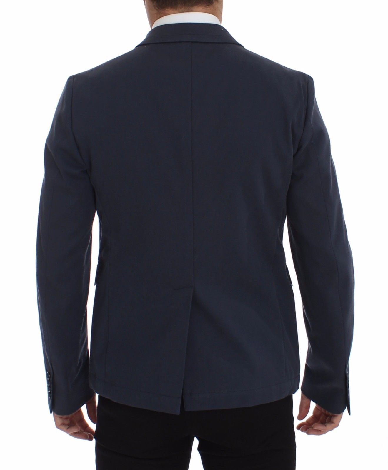 Dolce &amp; Gabbana Blauer Baumwoll-Stretch-Freizeitblazer