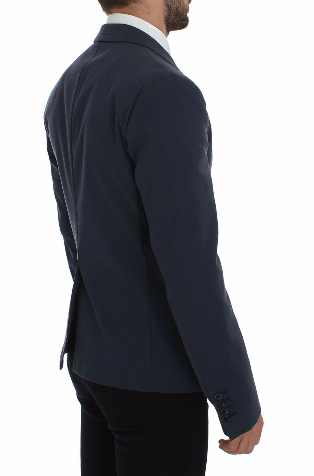 Dolce &amp; Gabbana Blauer Baumwoll-Stretch-Freizeitblazer